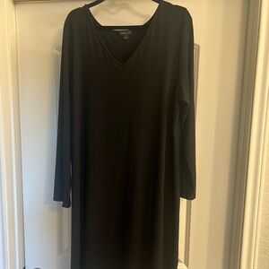 J. Jill Classic Black Long Sleeve Dress XL